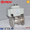 dn40 stainless steel flanged motorized ball valve